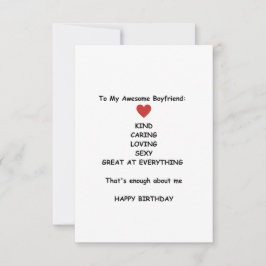 Happy Birthday Boyfriend Birthday Card Funny Karte