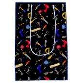 Happy Birthday Boy's Tools Collage Mittlere Geschenktüte (Rückseite)