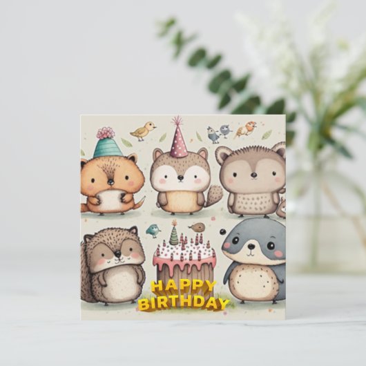 Happy Birthday Brauch (Stehend Vorderseite)