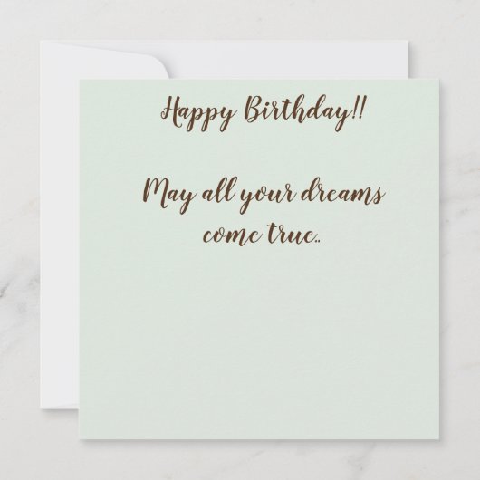 Happy Birthday Brauch (Rückseite)