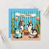 Happy Birthday Brauch Karte (Vorderseite/Rückseite Beispiel)