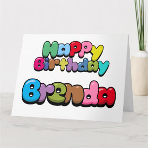 Happy Birthday Brenda Karte