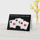 Happy Birthday Bridge Card spielen Karten Poker (Gelbe Blume)
