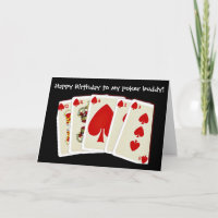 Happy Birthday Bridge Card spielen Karten Poker