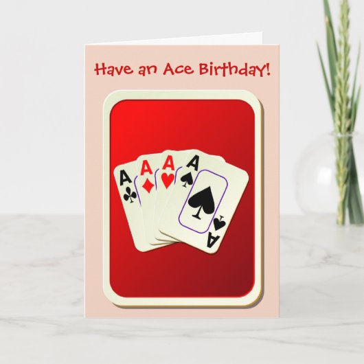 Happy Birthday Bridge Card spielen Karten Poker (Vorderseite)