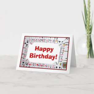 Happy Birthday Bridge Card spielen Karten Poker