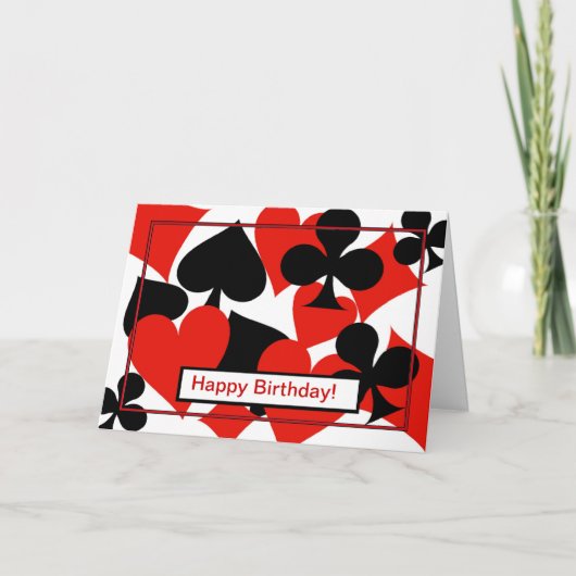 Happy Birthday Bridge Card spielen Karten Poker (Vorderseite)