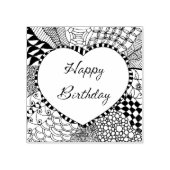 Happy Birthday Briefmarke Gummistempel (Prägung)