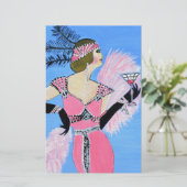 Happy Birthday Briefpapier (Stehend Vorderseite)