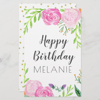 Happy Birthday Briefpapier