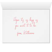 Happy Birthday | British Shorthair Cat (Innenansicht Horizontal (Unten))