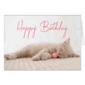 Happy Birthday | British Shorthair Cat (Vorderseite (Horizontal))