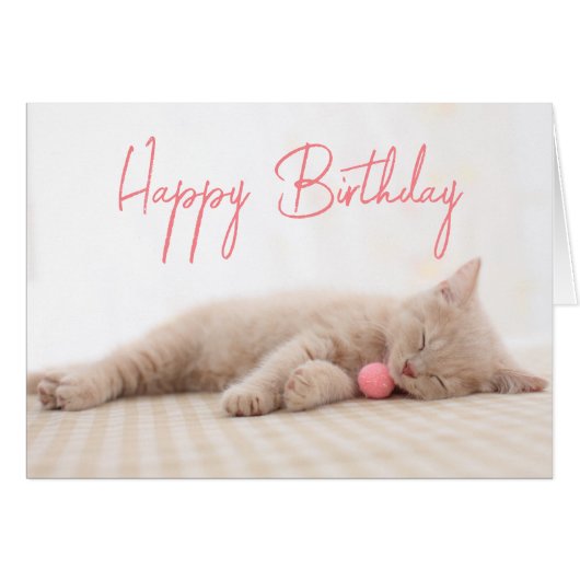 Happy Birthday | British Shorthair Cat (Vorderseite (Horizontal))