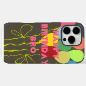 Happy Birthday Bro Art Design Case-Mate iPhone Hülle (Rückseite (Horizontal))