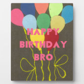 Happy Birthday Bro Fotoplatte (Vorderseite)