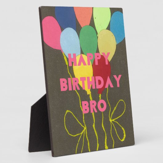 Happy Birthday Bro Fotoplatte (Seite)