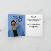 Happy Birthday Brother African American Card Karte (Innenseite)