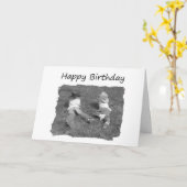 Happy Birthday Brother - Cowboys Karte (Gelbe Blume)