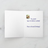 Happy Birthday Brother Erregt Spaß Boxer Dog Karte (Innenseite)