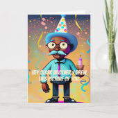 Happy Birthday Brother Funny African American Karte (Vorderseite)