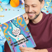 Happy Birthday Brother Funny Karte