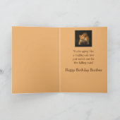 Happy Birthday Brother Funny Red Squirrel Tier Karte (Innenseite)