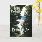 Happy Birthday Brother-in-Law/Segelboot Karte (Gelbe Blume)