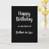 Happy Birthday Brother-in-Law Spaß Karte (Gelbe Blume)