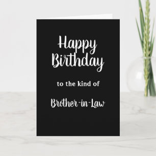 Happy Birthday Brother-in-Law Spaß Karte