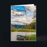 Happy Birthday Brother Karte<br><div class="desc">Eine Karte, die einem Bruder Glück zum Geburtstag wünschen soll</div>