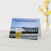 Happy Birthday Brother Karte (Gelbe Blume)