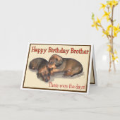 Happy Birthday Brother Karte (Gelbe Blume)