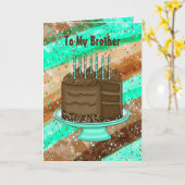 Happy Birthday Brother Karte (Gelbe Blume)