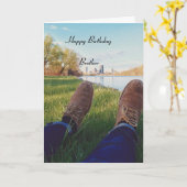 Happy Birthday Brother Karte (Gelbe Blume)