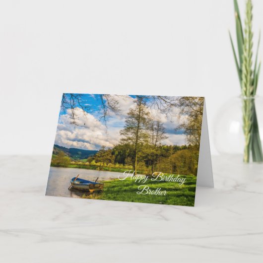Happy Birthday Brother Karte (Vorderseite)