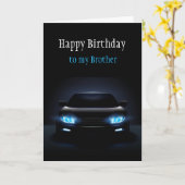Happy Birthday Brother New Car spannende Karte (Gelbe Blume)