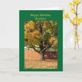 Happy Birthday Brother! Old Schieß Swing. Karte (Gelbe Blume)