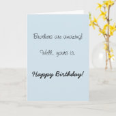 Happy Birthday Brother Phantastischer Spaß Funny Karte (Gelbe Blume)