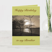 Happy Birthday Brother von Brother/Schwester Karte (Vorderseite)