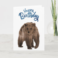 Happy Birthday Brown Forest Bear