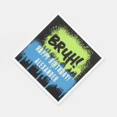 Happy Birthday Bruh Boy's Teenager Teen Boy Serviette (Ecke)