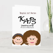 Happy Birthday Brünette Mama (Tochter) Karte (Rückseite)