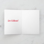 Happy Birthday Bull Terrier mit Kokosnüssen Karte (Innenseite)