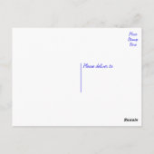 Happy Birthday Bull Terrier Puppy Dog Postkarte (Rückseite)