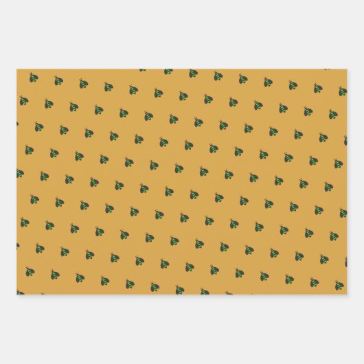 Happy Birthday Bumble Bees Set 3 Geschenkpapier Set (Vorderseite 3)