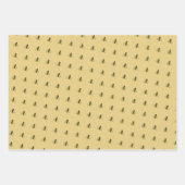 Happy Birthday Bumble Bees Set 3 Geschenkpapier Set (Vorderseite 2)