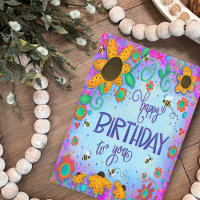 Happy Birthday Bumblebee Whimsical Blume