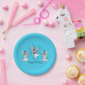 Happy Birthday Bunnies Paper Tellers Pappteller (Party)
