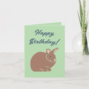 Happy Birthday Bunny Rabbit Feiertagskarte