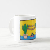 Happy Birthday bunting, 2 cacti, Ihr Name Kaffeetasse (Vorderseite Links)